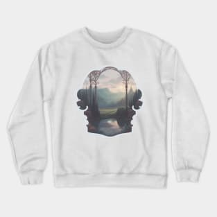 Dreamy elven landscape Crewneck Sweatshirt